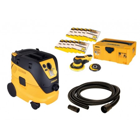 Mirka® - DEROS 5650XCV & Dust Extractor 1230 M PC GB 110V Deco Solution Kit